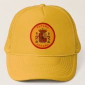 Spaanse Wapen Cirkelvorm Trucker Pet (Voorkant)