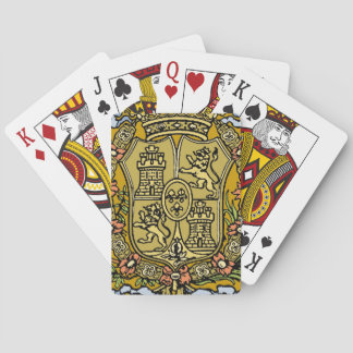 Spaanse wapenschild pokerkaarten
