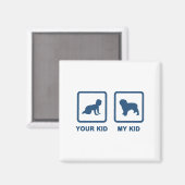 Spaanse waterhond magneet (Voorkant / Achterkant)