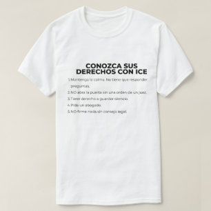 Spaanse weet je rechten met ICE T-shirt