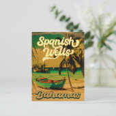 Spaanse Wells Island Bahamas Souvenirs 60s Briefkaart (Staand voorkant)