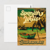 Spaanse Wells Island Bahamas Souvenirs 60s Briefkaart (Voorkant / Achterkant)
