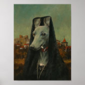 Spaanse Whippet Lady Print (Voorkant)