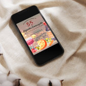 Spaanse wijn- en kaasproeverij Chic 55ste verjaard Kaart