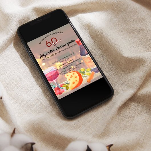 Spaanse wijn- en kaasproeverij Classy 60ste verjaa Kaart