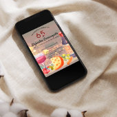 Spaanse wijn- en kaasproeverij Fun 65e verjaardag Kaart