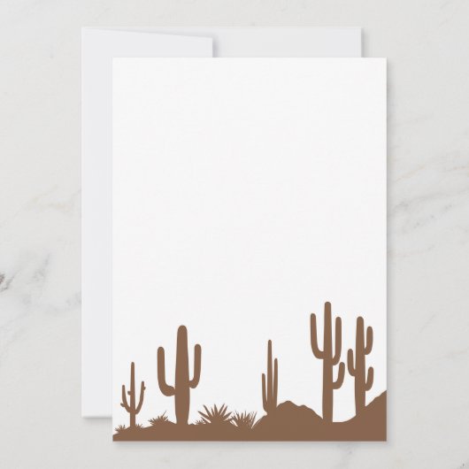 Spaanse Wild West Vaquerito Cowboy schoenen Verjaa Kaart (Achterkant)