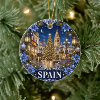 Spaanse winters sieraad keramisch ornament