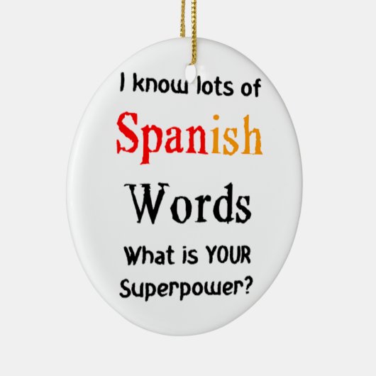 spaanse woorden keramisch ornament (Rechts)