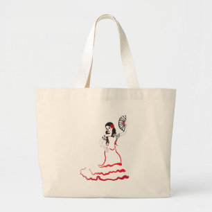 spaanse zeemeeuw grote tote bag