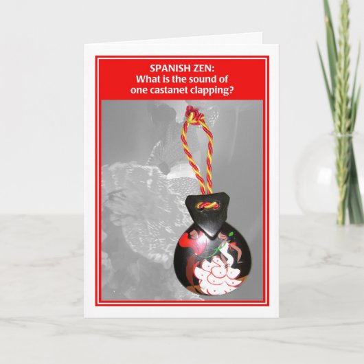 Spaanse Zen Één Kaart van de Verjaardag van de (Voorkant)