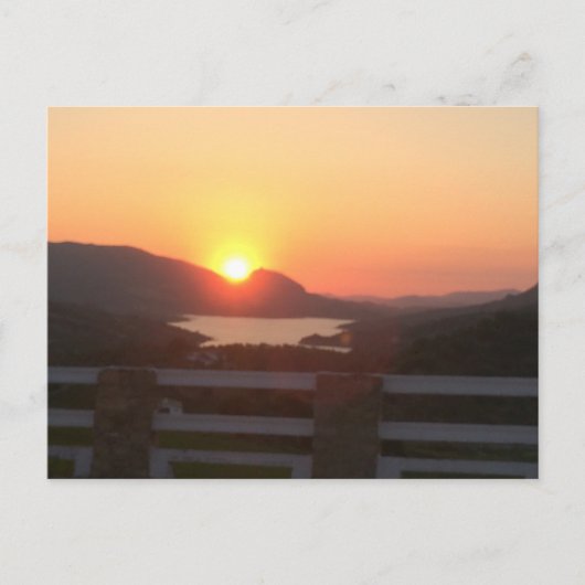 Spaanse Zonsondergang Briefkaart (Voorkant)
