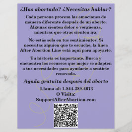Spaanse Zwangerschapshulp/Vliefolder Nazorg na Abo Flyer