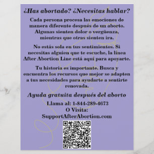 Spaanse Zwangerschapshulp/Vliefolder Nazorg na Abo Flyer