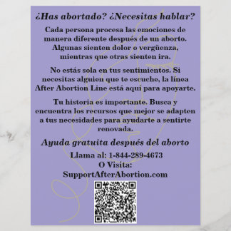 Spaanse Zwangerschapshulp/Vliefolder Nazorg na Abo Flyer