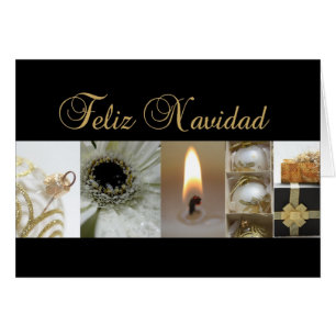 spaanse zwarte kerstkaart voor kerstmis