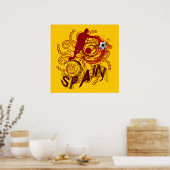 Spaanstalige Spaanse kunstexplosie Poster (Keuken)