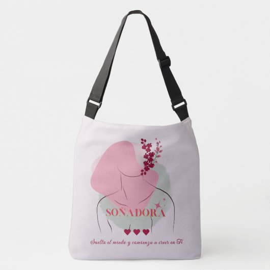 Spaanstalige tekst | Inspirerend citaat Hanging Ha Crossbody Tas (Voorkant)