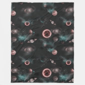 Spaappatroon fleece deken (Voorkant)