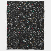 Spaappatroon fleece deken (Voorkant)