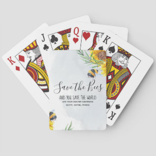 Spaar De Bijen En Jij Spaart De Wereld Gepersonali Pokerkaarten