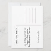 Spaar de datum ansichtkaart - vintage schrijfmachi kaart (Achterkant)