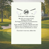 Spaar de Datum Golf Speler Ervaring 50e verjaardag Kaart