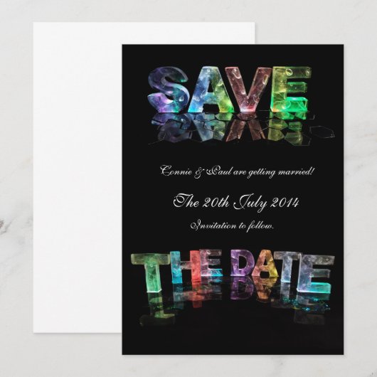 Spaar De Datum Kaart (Voorkant / Achterkant)