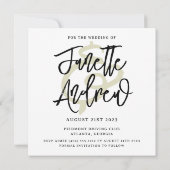 Spaar de datum kaart & envelop (Achterkant)