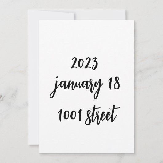 Spaar de datum Kaarten geen Minimum Voor Viering D (Achterkant)