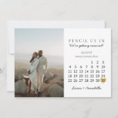 Spaar de datum kalender augustus 2024 maand ansich kaart (Voorkant)