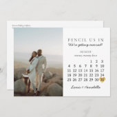 Spaar de datum kalender augustus 2024 maand postka kaart (Voorkant / Achterkant)