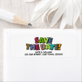 SPAAR DE DATUM Leuk Retro Stripboek Pop Art Etiket (Insitu)