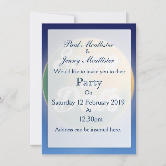 Spaar de Datum Magische Maan Kaart (Voorkant)