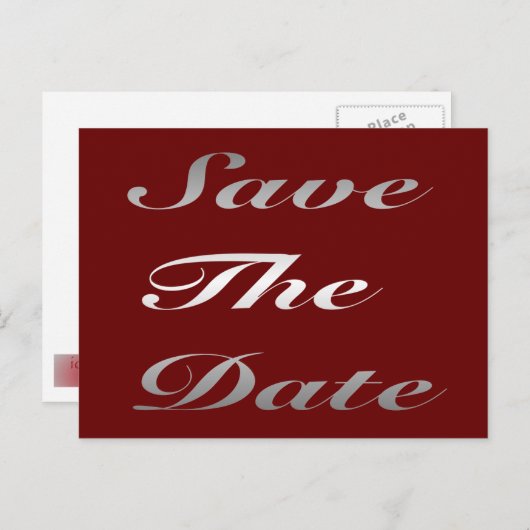 Spaar De Datum Postkaart Aankondigingskaart (Voorkant / Achterkant)