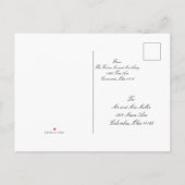 Spaar de datum postkaart uitnodiging briefkaart (Achterkant)