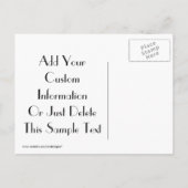 Spaar De Datum Postkaarten Aankondigingskaart (Achterkant)