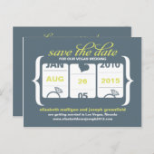 Spaar de datum - Trouwautomaat Aankondigingskaart (Voorkant / Achterkant)