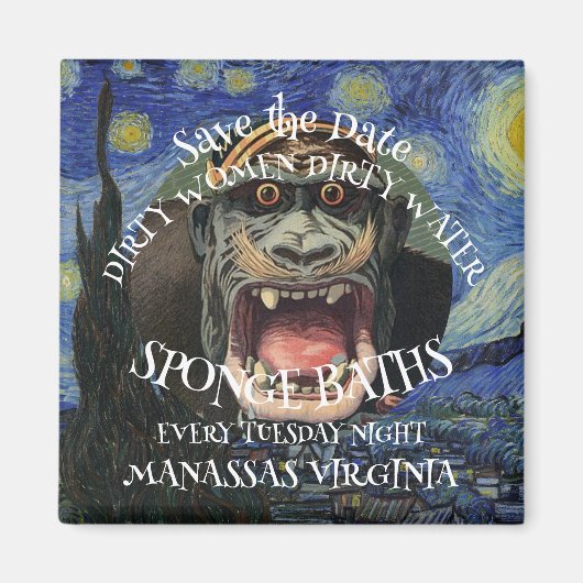 SPAAR DE DATUM VUILE VROUWEN SPONSBAAD DINSDAG MAGNEET (Voorkant)