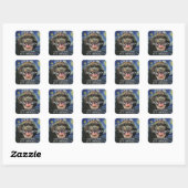 SPAAR DE DATUM VUILE VROUWEN SPONSZWEETBADEN DINSD VIERKANTE STICKER (Vel)