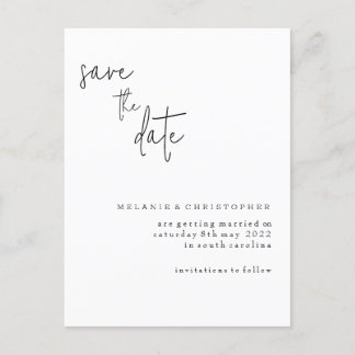 Spaar de datumkaart aankondigingskaart