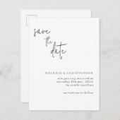 Spaar de datumkaart aankondigingskaart (Voorkant / Achterkant)