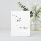 Spaar de datumkaart aankondigingskaart (Staand voorkant)