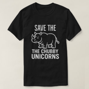 Spaar de dikke eenhoorns T-shirt   Neushoorn besch