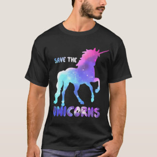 Spaar de eenhoorns meisje grappig t-shirt