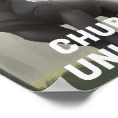 Spaar De Mollige Eenhoorns" Grappig Poster (Hoek)