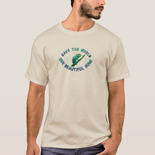 Spaar De Wereld T-shirt (Voorkant)