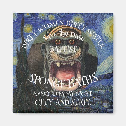 SPAAR DEZE DAG VUILE VROUWEN BAPTISTE ZWAMBAADEN MAGNEET (Voorkant)