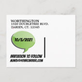 SPAAR DEZE DATUM Ansichtkaart Briefkaart (Achterkant)