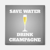Spaar drink champagne magneet (Voorkant)
